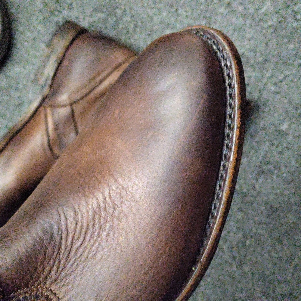 Vintage Shoe Company Brown Leather Buckle Ankle Boots made in USA - Picture 3 of 11